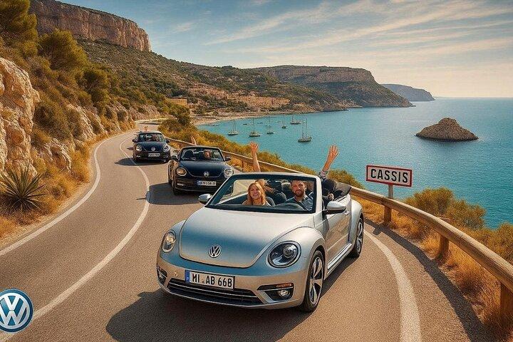 Dirija um carro conversível do porto de cruzeiros de Marselha até Cassis.