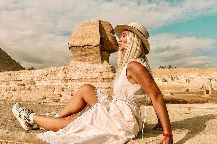 Privat heldags Giza pyramider och stora egyptiska museet