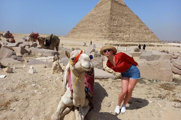 Kairo lille gruppe, pyramider, sfinx og gamle museum fra Hurghada