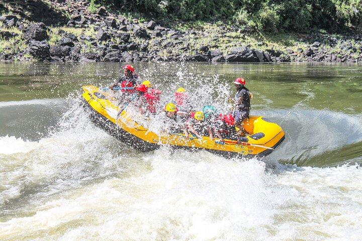 2 dagars Zambezi Rafting Rhino Safari och Chobe National Park Tour