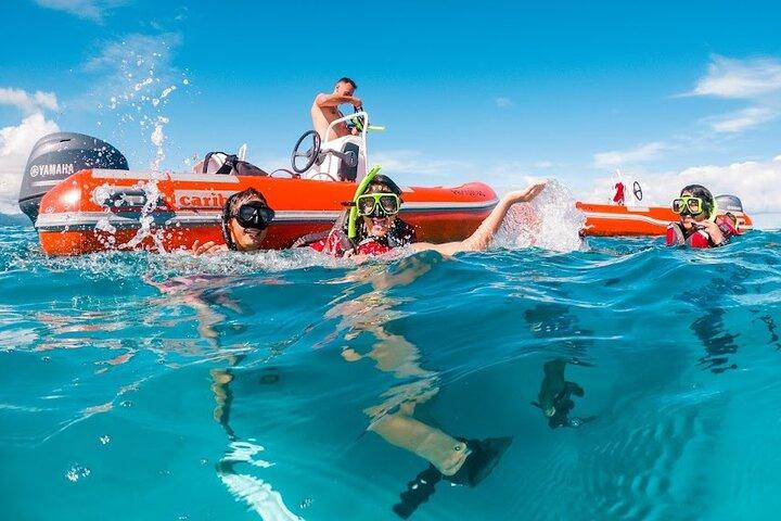 Tour de buceo en mini barca a la isla de Icacos