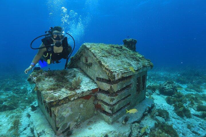 Buceo con dos tanques para principiantes en Cancún