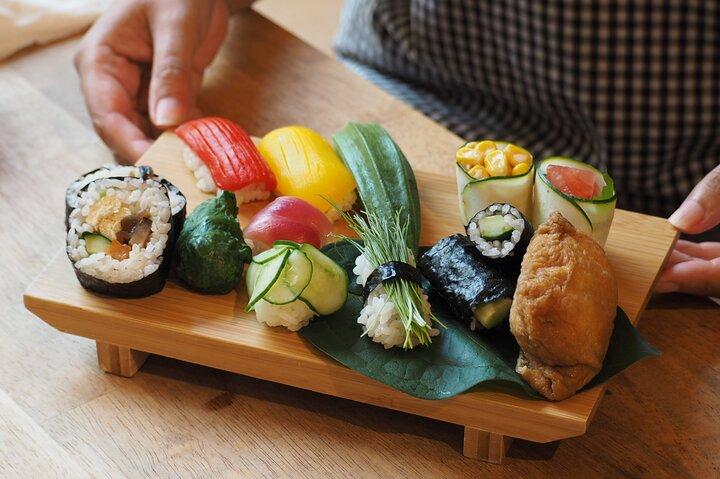 Vegan Sushi klasse i Tokyo – 6 typer, kulturhistorie og fuld måltid