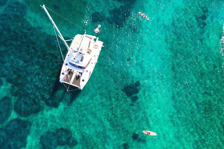 Rhodos Luxe Sunset Catamaran met Open Bar & Water Speelgoed