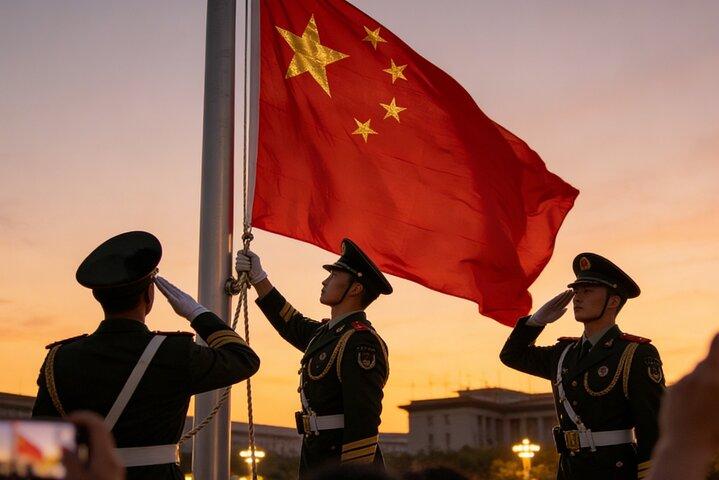 Private Peking-Nachtwanderung mit Flaggensenkungszeremonie auf dem Tiananmen-Platz