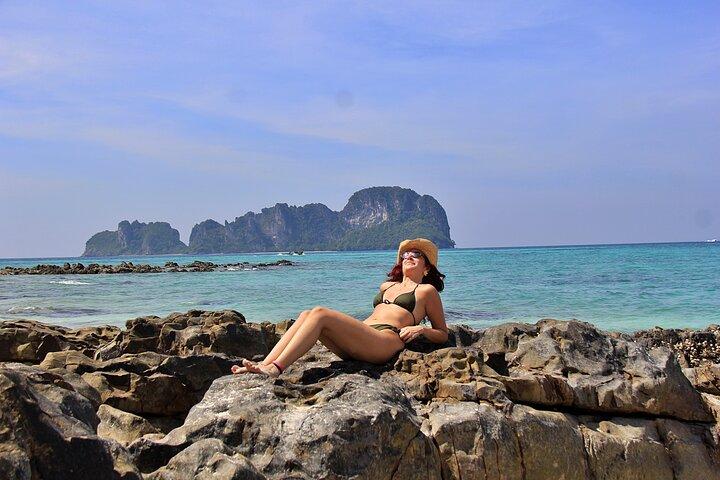 Ilhas Phi Phi & Bamboo com almoço em Speedboat ou Speed Catamaran