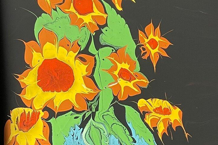 Private Paper Marbling Turkish Art Ebru Class At Locals Home
