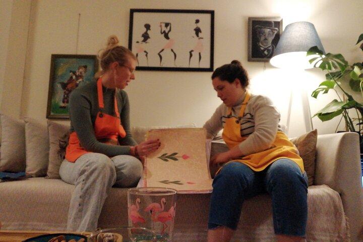 Private Paper Marbling Turkish Art Ebru Class At Locals Home
