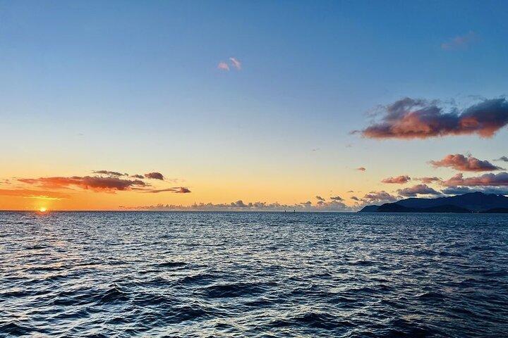 Tour du coucher du soleil au fond de verre de Ko Olina - récif d'Oahu Ouest