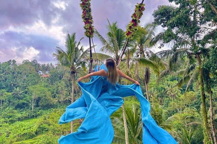 Bali Privétour: Bali Swing, Rijstterras, Tempel en Waterval