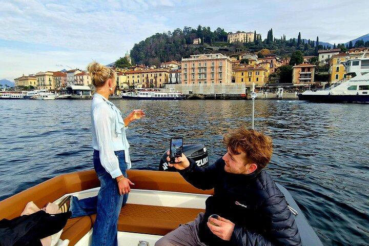 Schnellbootfahrt auf dem Comer See von Como nach Bellagio mit Prosecco
