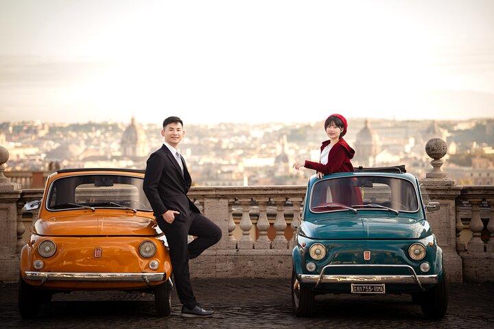 Rome Fiat 500 Tour met fotoshoot optie