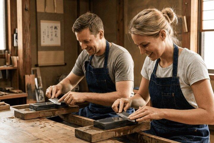Kyoto: Traditionel japansk køkken kniv efterbehandling workshop