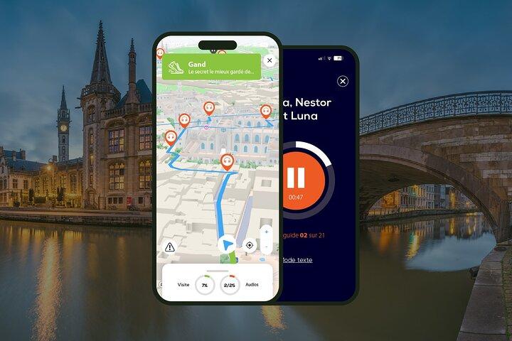 Gand Visite audioguidée à pied 1h10 et 19 commentaires audios