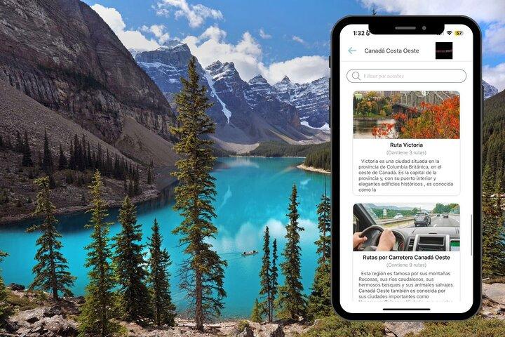 Voyage en voiture à travers l'ouest du Canada