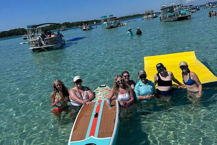 パドルボードリリーパッドクーラー付きスリースライドカニ島パーティー