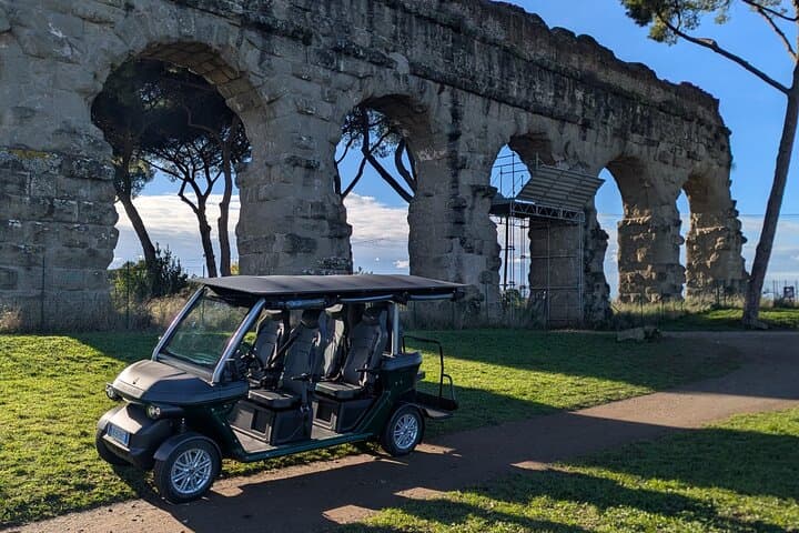 Rome Appian Way Catacombs Aqueducts Golf Cart Tour 4h shared