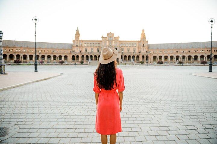 Privé fotoshoot tour in het iconische Sevilla met fotograaf