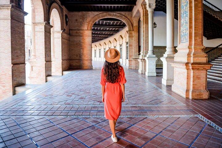 Privé fotoshoot tour in het iconische Sevilla met fotograaf
