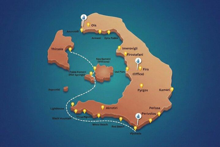 Santorini Cruzeiro de Catamarã Privado com BBQ, Open Bar e Transfers