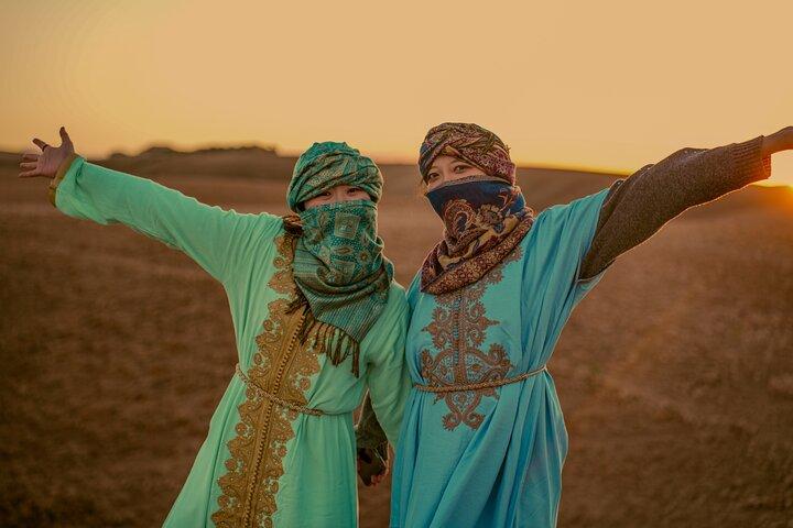 Marrakech: Agafay Desert Dinner Show with Sunset Camel Ride