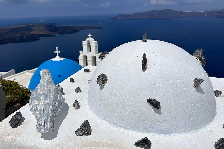 Santorini Evite el recorrido en crucero por el teleférico con traslado en barco
