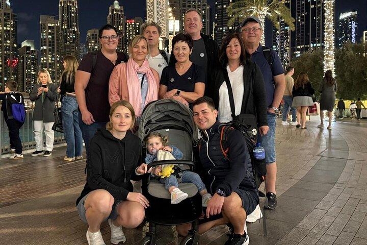 Visite privée nocturne de la ville de Dubaï avec guide