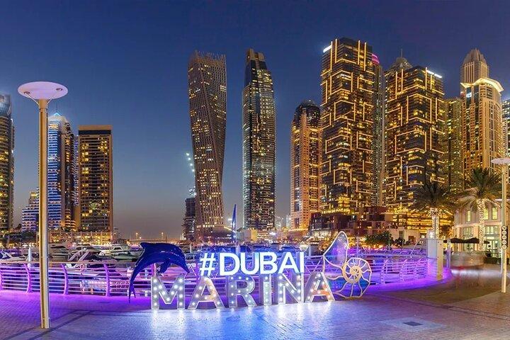 Visite privée nocturne de la ville de Dubaï avec guide