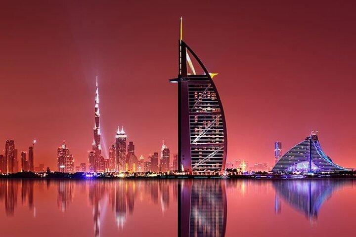 Visite privée nocturne de la ville de Dubaï avec guide