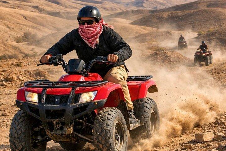 ESCLUSIVA Marrakech Agafay Deserto Quad bike & Diner tramonto