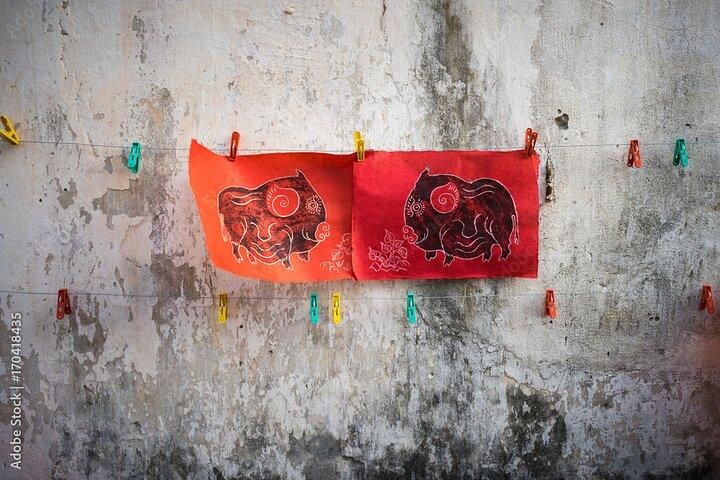 Dong Ho Paint Traditioneel dorp Oud Feodaal Hanoi