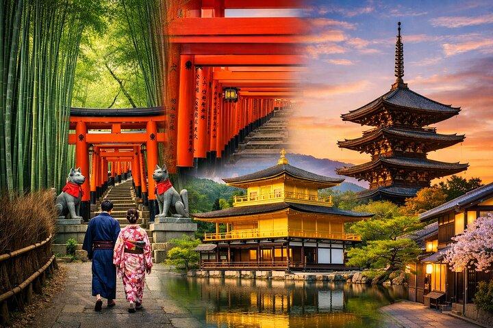 Kyoto : Private Highlights Tour mit Guide auf Englisch & Hotelabholung