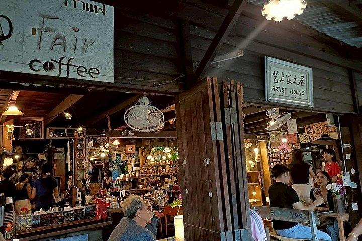 バンコク運河ツアーワットパークナム、アーティストハウス、フラワーマーケット
