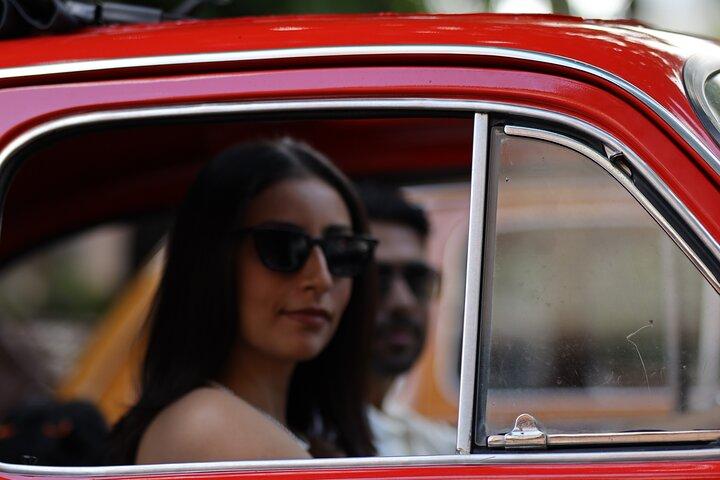 Fiat 500 Fotografie Tour in Rome door klassieke auto