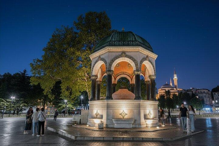 Visite à pied en soirée à Istanbul Sainte-Sophie et arrêts photos