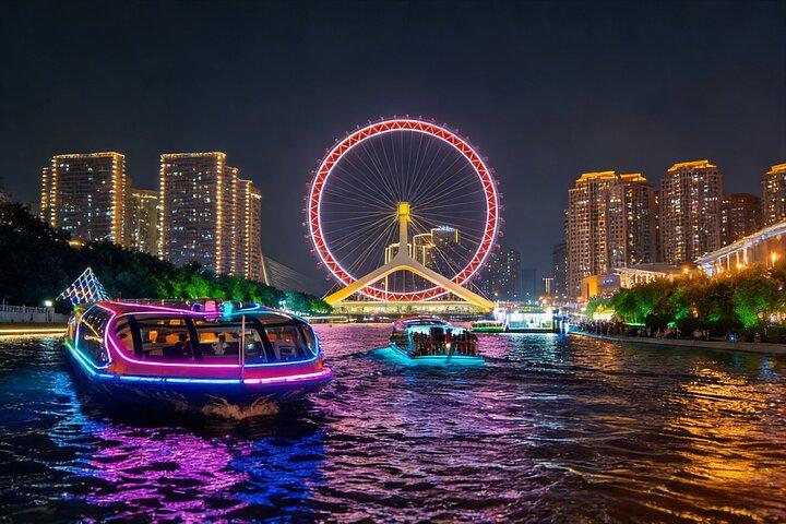 海河河クルーズでの天津市内プライベートツアー