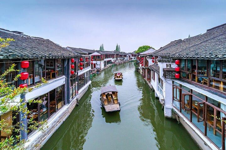 Transfer från Shanghai till Zhujiajiao Watertown
