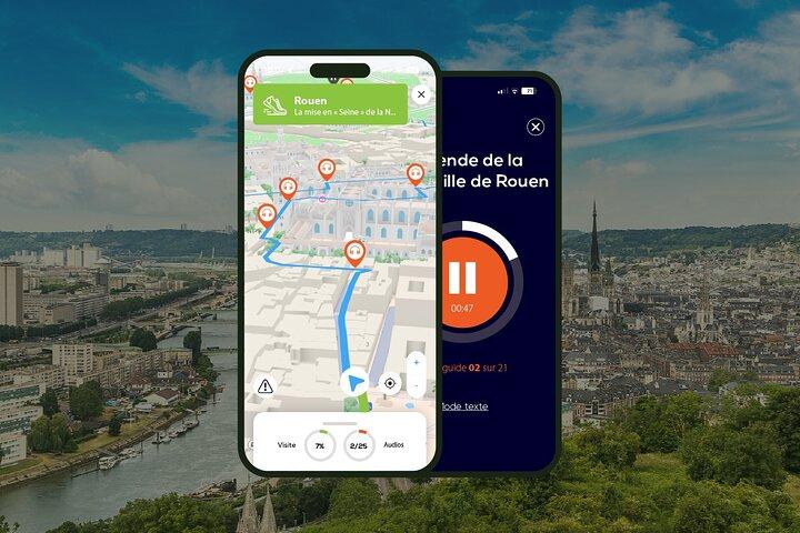 Rouen: Audioguidet byvandring, 1 time og 45 minutter og 27 lydkommentarer