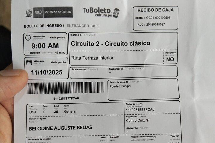 Ingresso para Machu Picchu - ÚLTIMA HORA