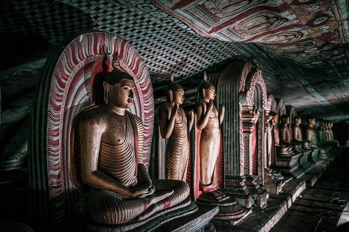 Sigiriya Day Tour fra Kandy Rock Fort og Village Safari