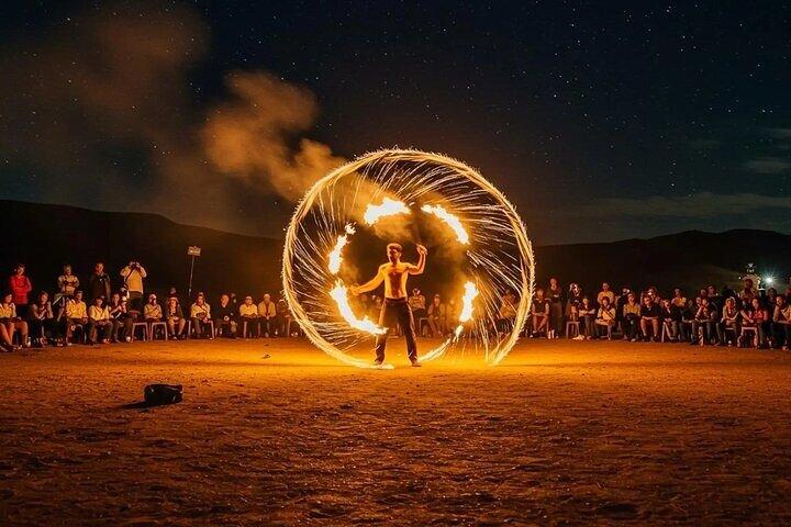 1 Night in Agafay Desert Dinner Camel Ride Fire Show