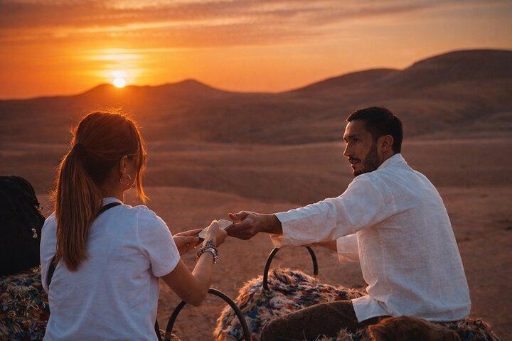 Agafay Desert Sunset Camel Ride with Dinner Show from Marrakech