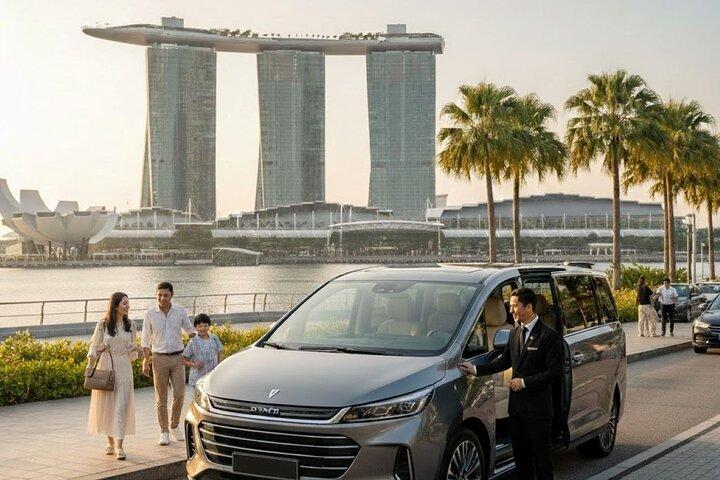 Singapore Luxury 1 Way City Tour fra lufthavnen med Meet and Greet