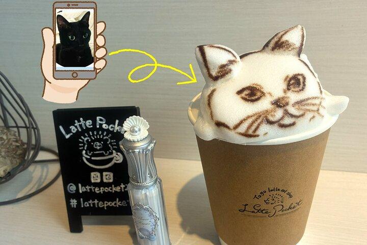 Tokyo Night Tour : Shinjuku Cat Cafe, 3D Cat & Original 3D Latte