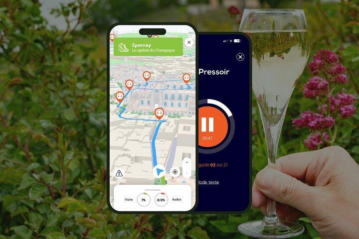 Epernay: visita guidata a piedi di 1 ora con 15 commenti audio