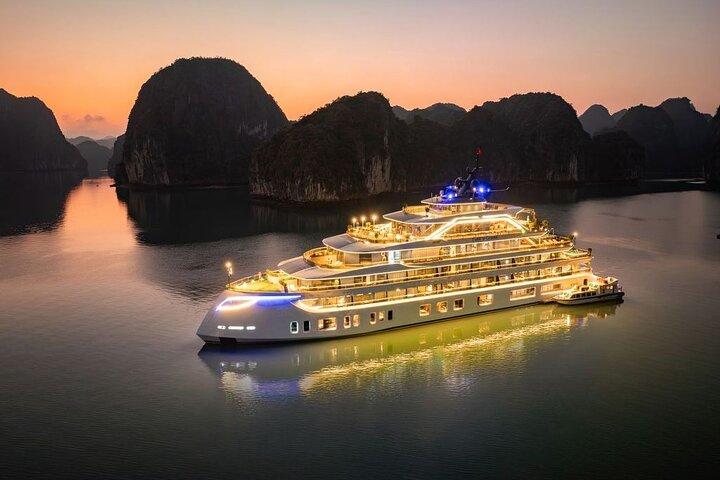 Cruzeiro Tulip de noite de Hanoi Ha Long e Lan Ha Bay