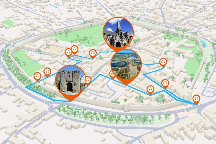 Guérande Visite audioguidée à pied 1h et 14 commentaires audios