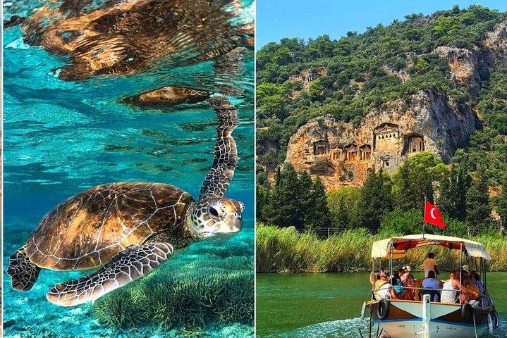 Marmaris : Dalyan Turtle Beach&Mud Bath&King Tombs By Orca Boat