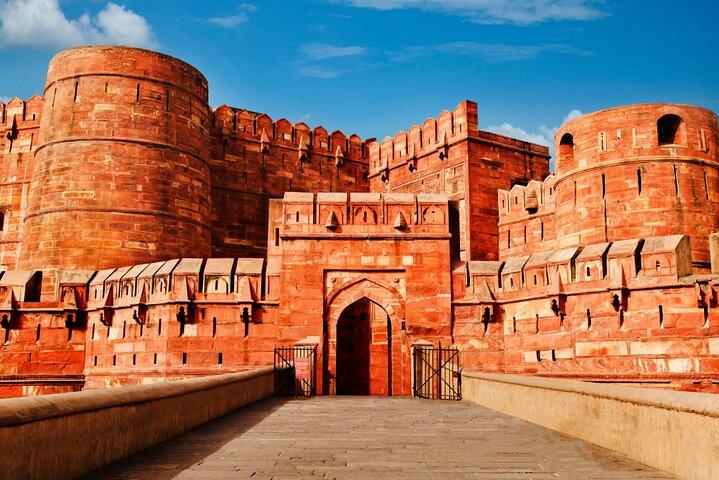 Da Jaipur: tour del forte di Taj Mahal e Agra e goccia Delhi