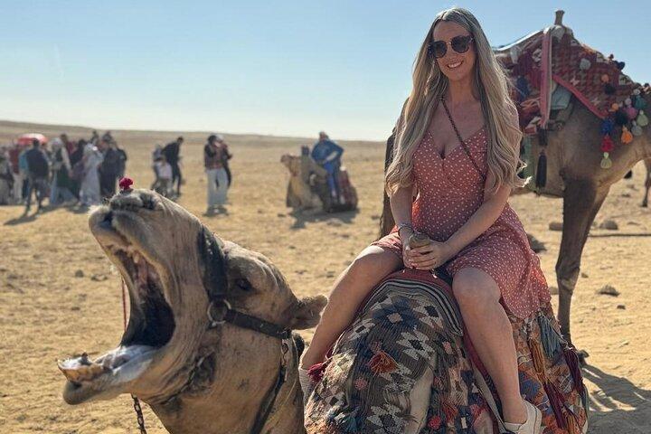 Explore Giza Pyramids & GEM (with Lunch & Camel or ATV included)